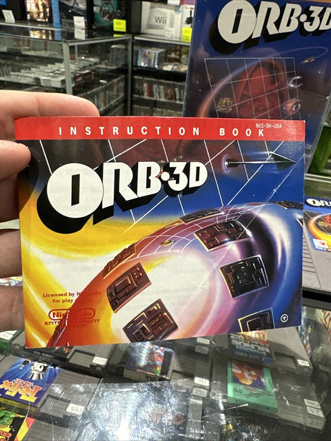 ORB-3D (Nintendo Entertainment System, 1990) NES CIB Complete Tested!