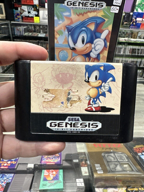 Sonic the Hedgehog (Sega Genesis, 1991) No Manual - Tested!