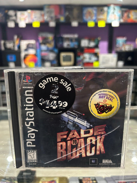 Fade to Black (Sony PlayStation 1, 1995) Disk + Manual Tested!