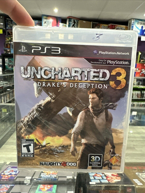 NEW! Uncharted 3: Drake's Deception (Sony PlayStation 3) PS3 Factory Sealed