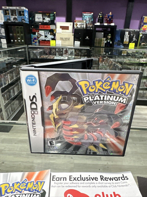 Pokémon Platinum Version (Nintendo DS, 2009) Box / Case Manual + Paperwork Only