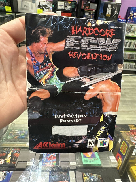 ECW: Hardcore Revolution (Nintendo 64, 2000) N64 CIB Complete *Manual Damage*