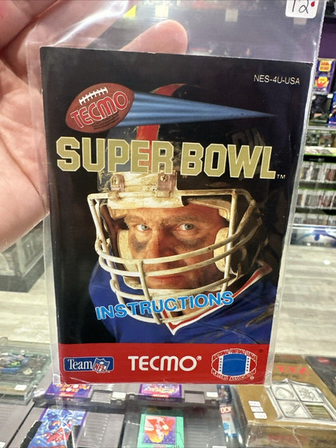 *Manual Only* Tecmo Super Bowl (Nintendo NES, 1991) Instruction Booklet