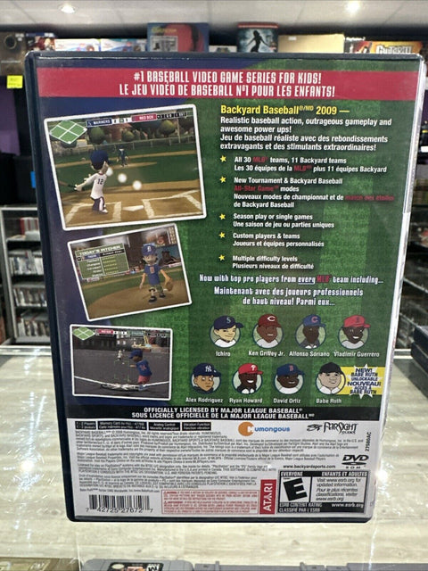 Backyard Baseball '09 (Sony PlayStation 2, 2008) PS2 CIB Complete Tested!