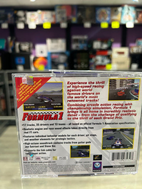 Formula 1 (Sony PlayStation 1, 1996) PS1 CIB Complete Tested!