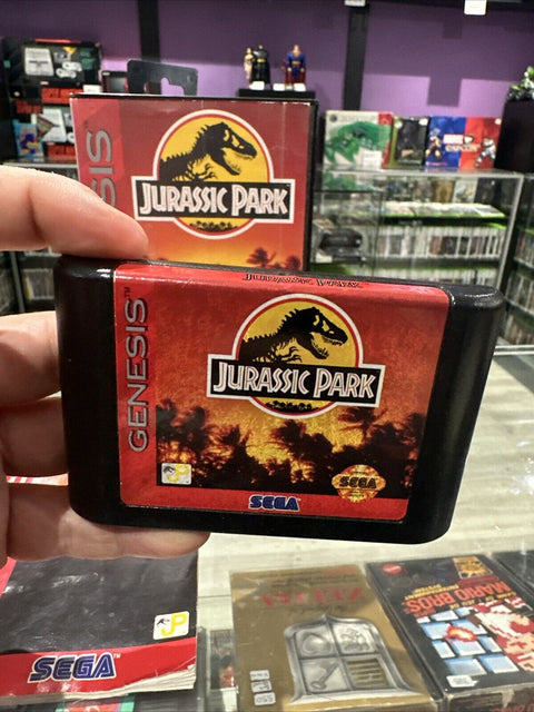 Jurassic Park (Sega Genesis, 1993) CIB Complete Tested!