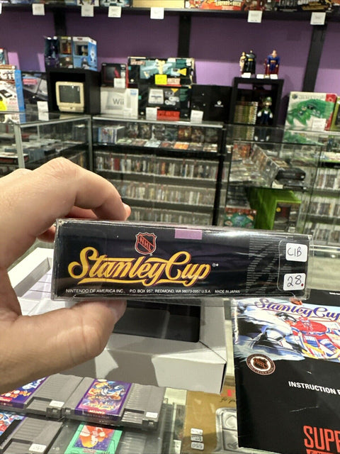 NHL Stanley Cup (Super Nintendo SNES, 1993) CIB Complete Tested!