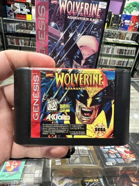 Wolverine: Adamantium Rage (Sega Genesis, 1994) CIB Complete Tested!