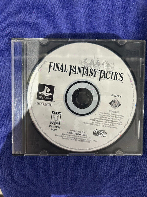 Final Fantasy Tactics (Sony PlayStation 1, 1998) PS1 Disk Only Tested!