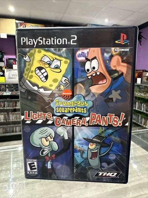 SpongeBob SquarePants Lights, Camera, Pants (Sony PlayStation 2) Tested Complete