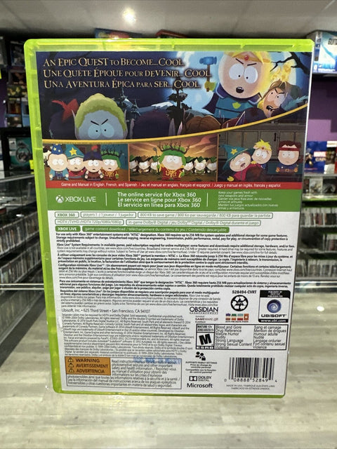 South Park: The Stick of Truth (Microsoft Xbox 360) CIB Complete Tested!
