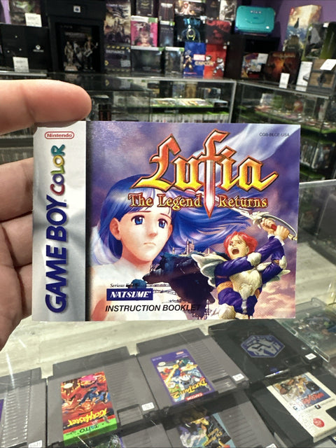 Lufia The Legend Returns Manual Nintendo Game Boy Color GBC