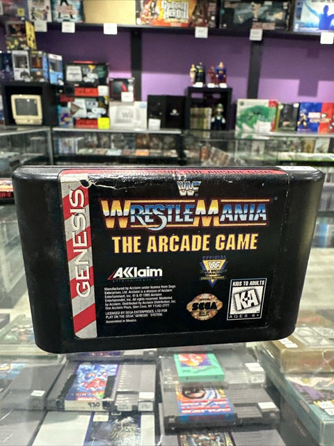 Wrestlemania The Arcade Game - Sega Genesis - Tested!