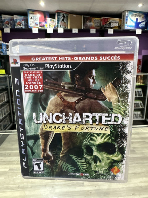Uncharted: Drake's Fortune (Sony PlayStation 3, 2007)  PS3 CIB Complete Tested!