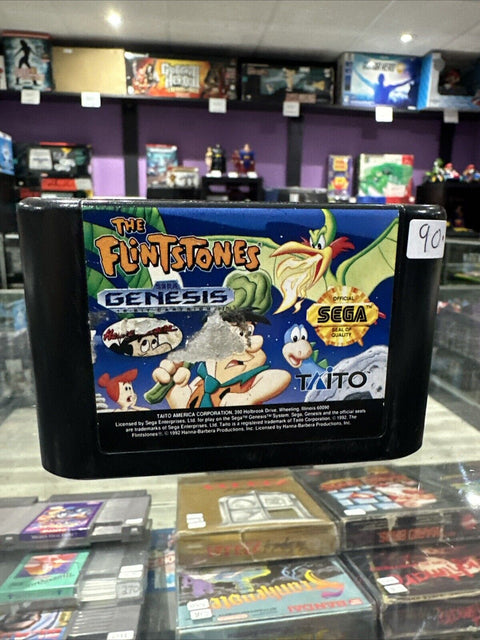 The Flintstones (Sega Genesis, 1993) Authentic Tested!