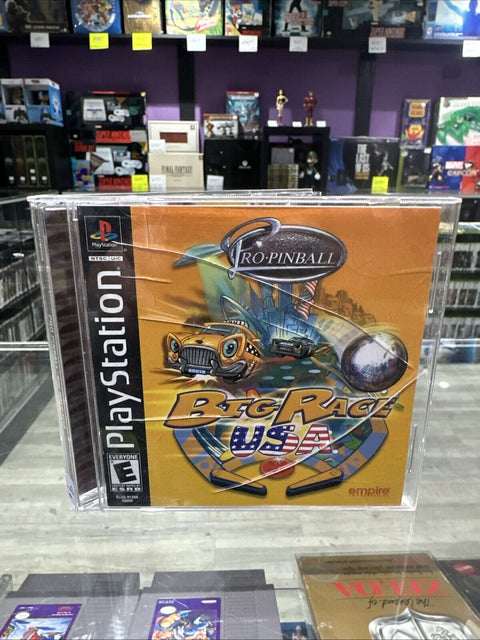 Pro Pinball: Big Race USA (Sony PlayStation 1, 2000) PS1 Complete Tested!