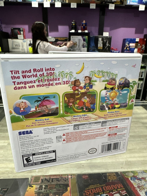 Super Monkey Ball: 3D (Nintendo 3DS, 2011) CIB Complete Tested!