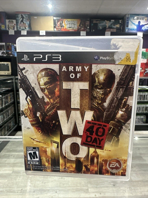 Army of Two: The 40th Day (Sony PlayStation 3, 2010) PS3 Complete Tested!