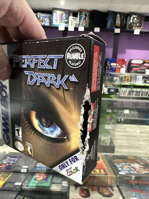 Perfect Dark (Nintendo Game Boy Color, 2000) GBC Complete *Box Damage* Tested!