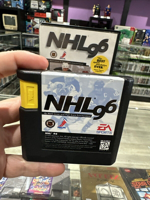 NHL 96 (Sega Genesis, 1995) No Manual - Tested!