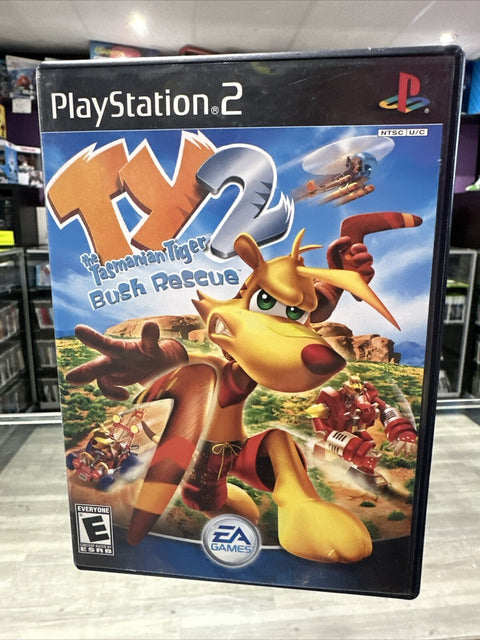 Ty the Tasmanian Tiger 2: Bush Rescue (Sony PlayStation 2, 2004) PS2 Complete