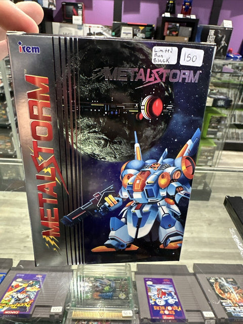 Metal Storm (Nintendo NES, 1991) Limited Run Black Edition - CIB Complete