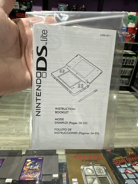 Nintendo DS Lite System Console Replacement Instruction Manual Booklet + Inserts