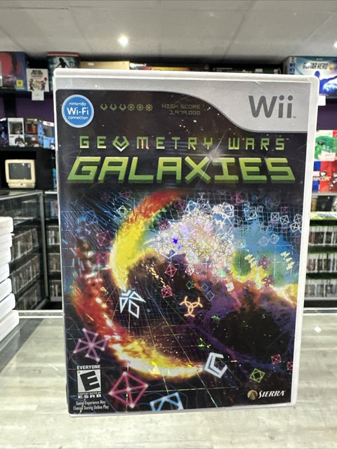 Geometry Wars Galaxies (Nintendo Wii, 2007) CIB Complete Tested!