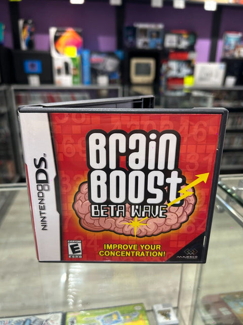 Brain Boost: Beta Wave (Nintendo DS, 2006) CIB Complete Tested!