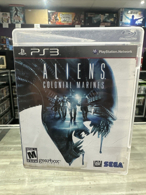 Aliens: Colonial Marines (Sony PlayStation 3, 2013) PS3 Complete *Water damage*