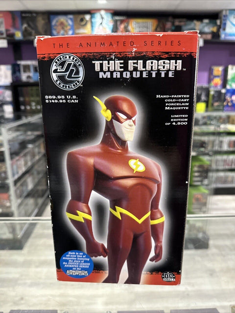 The Flash Maquette - DC Direct 2002 The Animated Series Statue *Ear Damage*