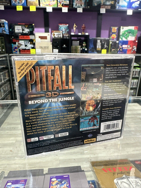 Pitfall 3D: Beyond the Jungle (Sony PlayStation 1) PS1 Complete *Manual Damage*