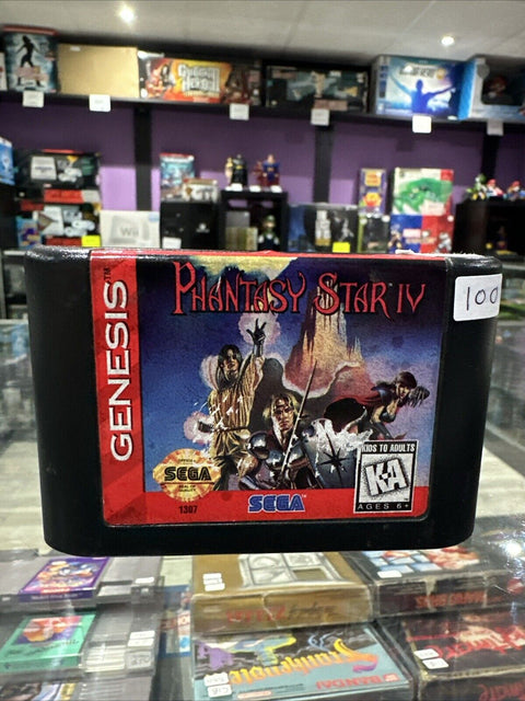 Phantasy Star IV 4 (Sega Genesis, 1994) Authentic Cartridge Only - Tested!