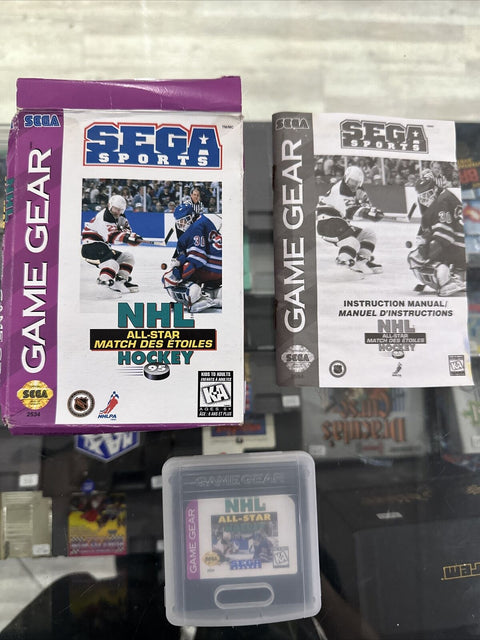 NHL All-Star Hockey (Sega Game Gear, 1995) GG CIB Complete Tested!