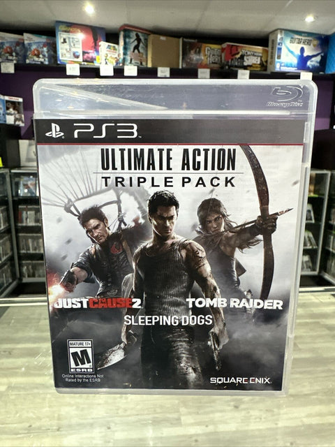 Ultimate Action Triple Pack (Sony PlayStation 3, 2015) PS3 Tested!