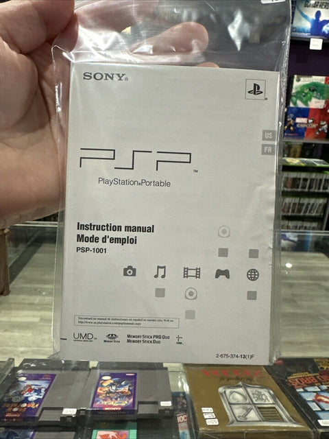 *Manual Only* Sony PSP-1001 Instruction Booklet