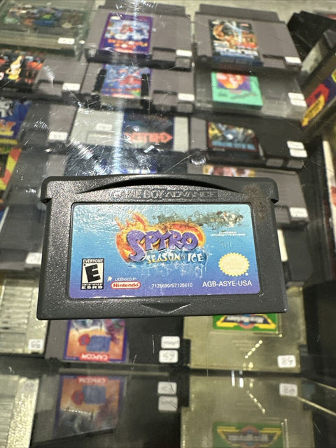 Spyro: Season of Ice (Nintendo Game Boy Advance, 2001) GBA Tested!