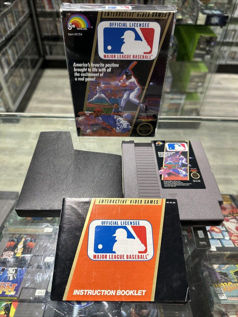 Major League Baseball (Nintendo Entertainment System,) NES CIB Complete Tested!