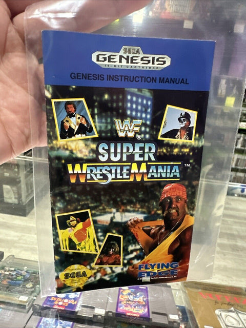 *Manual Only* Wwf Super Wrestlemania Sega Genesis Instruction Booklet