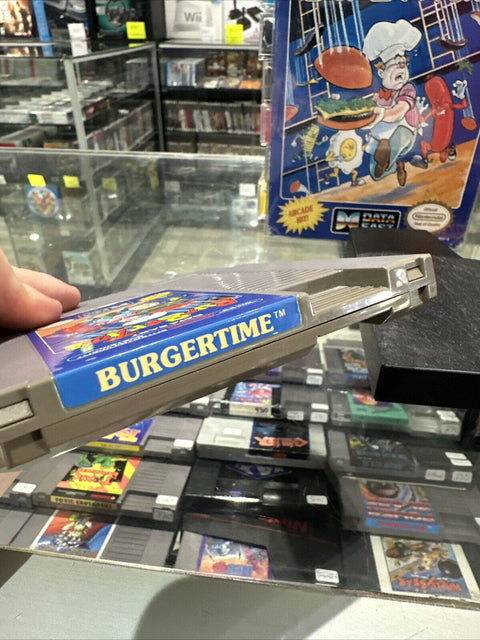 Burger Time (Nintendo NES, 1987) In Box - Tested!