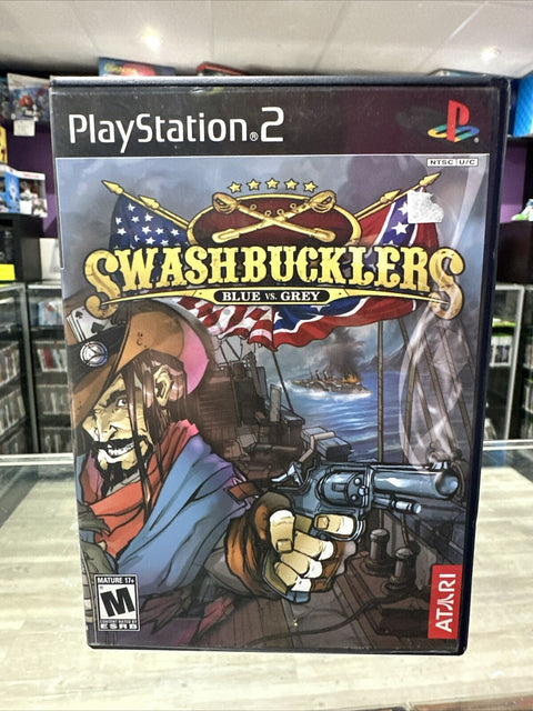 Swashbucklers: Blue vs. Grey (Sony PlayStation 2, 2007) PS2 Tested