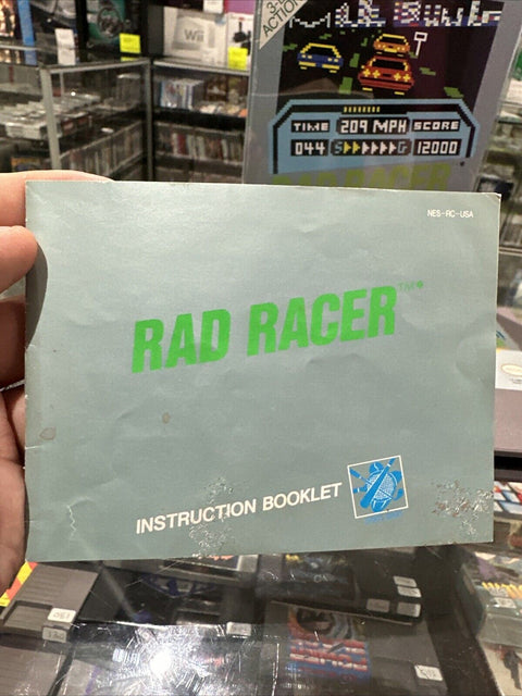 Rad Racer (Nintendo Entertainment System, 1987) NES CIB Complete Tested!