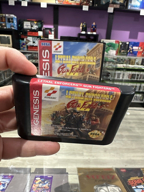 Lethal Enforcers II: Gun Fighters (Sega Genesis, 1994) No Manual - Tested!