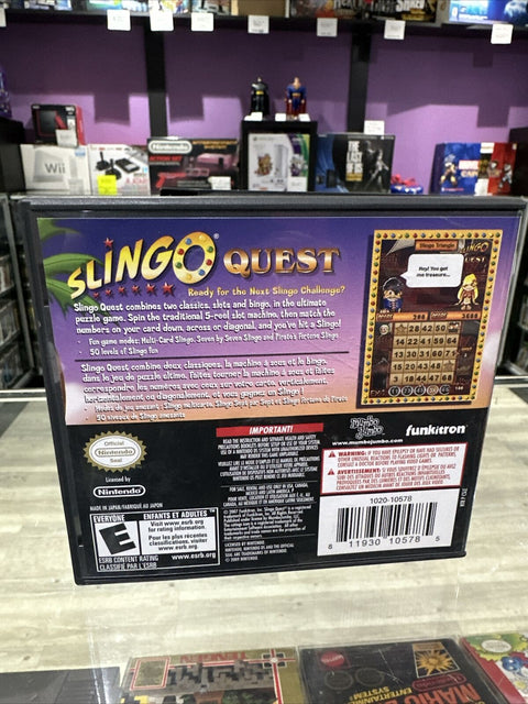 Slingo Quest (Nintendo DS, 2008) CIB Complete Tested!