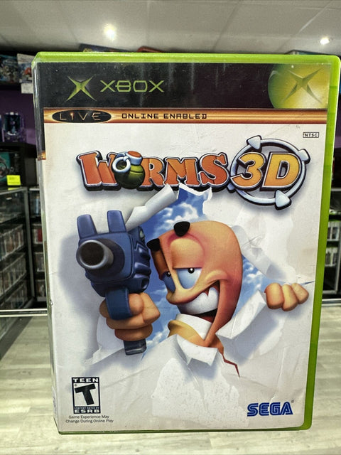 Worms 3D (Microsoft Original Xbox, 2003) CIB Complete Tested!