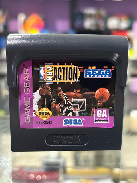 NBA Action Starring David Robinson (Sega Game Gear, 1994) GG Tested!