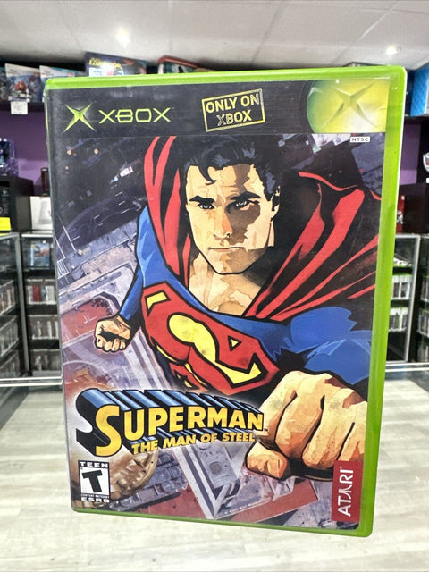 Superman: The Man of Steel (Microsoft Original Xbox, 2002) No Manual Tested!