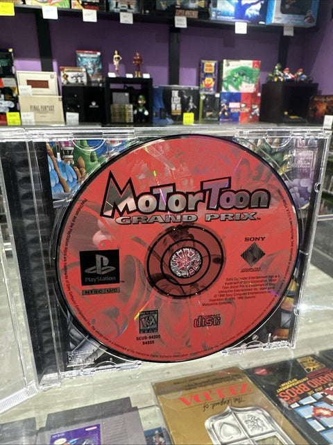 Motor Toon Grand Prix (Sony PlayStation 1, 1996) PS1 No Manual - Tested!