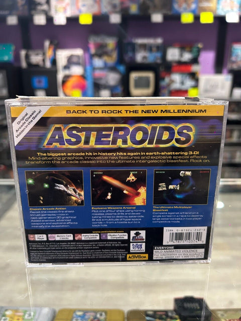 Asteroids (Sony PlayStation 1, 1998) PS1 CIB Complete Tested!