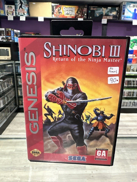 Shinobi III: Return of the Ninja Master (Sega Genesis, 1993) Tested!